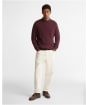 Men's Barbour Holden Crew Neck Sweater - Ruby Marl