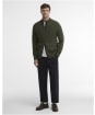 Men's Barbour Talder Zip Through Knitted Jumper - Sage