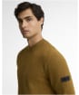 Men's Barbour International Crawley Crew Neck Jumper - Butternut