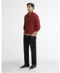 Men's Barbour International Crawley Funnel Neck Jumper - FIRE WHIRL