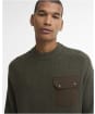 Men's Barbour Stockham Texture Knit Crew - Beech