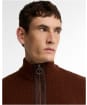 Men's Barbour Danforth Textured Half-Zip Sweater - Soil