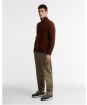 Men's Barbour Danforth Textured Half-Zip Sweater - Soil