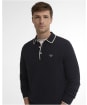 Men's Barbour Taunton Knitted Polo Shirt - Navy