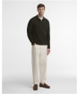 Men's Barbour Bearsted Knitted Zip Polo Shirt - Sage