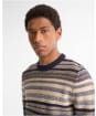 Men's Barbour Highsted Fairisle Crew Neck Sweater - Navy