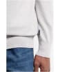 Men's Barbour Millwood Fairisle Half Zip Jumper - Grey Marl