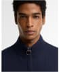 Men's Barbour Millwood Fairisle Half Zip Jumper - Navy
