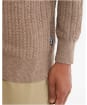 Men's Barbour Herringbone Knitted Half Zip - Stone