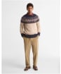 Men's Barbour Tisbury Fairisle Crew Neck Jumper - Navy