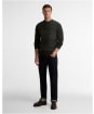 Men's Barbour Mineral Tartan Crew Neck Jumper - Pine