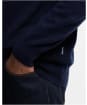 Men's Barbour Ronson Tartan Trim Half Zip - Navy