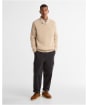 Men's Barbour Essentials Fleck Shawl Neck - Pearl