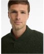 Men's Barbour Essentials Fleck Shawl Neck - Olive
