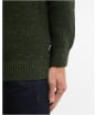 Men's Barbour Essentials Fleck Shawl Neck - Olive