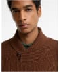 Men's Barbour Essentials Fleck Shawl Neck - Bracken