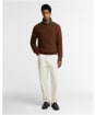 Men's Barbour Essentials Fleck Shawl Neck - Bracken