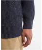 Men's Barbour Essentials Fleck Half Zip Jumper - Navy
