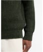 Men's Barbour Essentials Fleck Half Zip Jumper - Olive