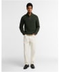 Men's Barbour Essentials Fleck Half Zip Jumper - Olive