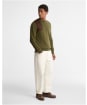 Men's Barbour Whitworth Crew Neck Sweater - Sage