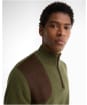 Men's Barbour Whitworth Half Zip Sweater - Sage