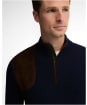 Men's Barbour Whitworth Half Zip Sweater - Dark Navy