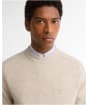 Men's Barbour Newtown Crew Neck Sweater - Light Grey
