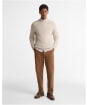 Men's Barbour Newtown Crew Neck Sweater - Light Grey
