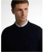 Men's Barbour Newtown Crew Neck Sweater - Navy