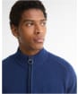 Men's Barbour Newtown Half Zip Knitted Jumper - Inky Blue