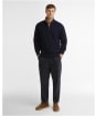 Men's Barbour Newtown Half Zip Knitted Jumper - Navy