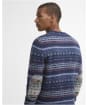 Men's Barbour Dalehead Fairisle Crew Neck Jumper - Inky Blue
