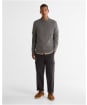Men's Barbour Pure Cashmere Sweater - Pewter