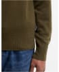 Men's Barbour Pure Cashmere Sweater - Olive