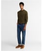 Men's Barbour Pure Cashmere Sweater - Olive