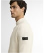 Men's Barbour International Oxham Crew Neck Jumper - Whisper White