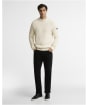 Men's Barbour International Oxham Crew Neck Jumper - Whisper White