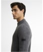 Men's Barbour International Oxham Half Zip Jumper - Asphalt