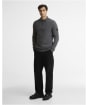 Men's Barbour International Oxham Half Zip Jumper - Asphalt