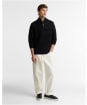 Men's Barbour International Burley Half Zip Cardigan - Black