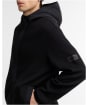 Men's Barbour International Inline Knit Hoodie - Black
