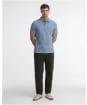 Men's Barbour Tartan Pique Polo Shirt - Tarn Blue