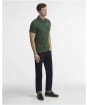 Men's Barbour Tartan Pique Polo Shirt - Sycamore Green