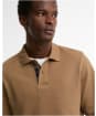 Men’s Barbour L/S Sports Polo Shirt - Sandstone