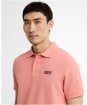 Men's Barbour International Essential Polo - Burnt Coral