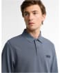 Men's Barbour International Long Sleeve Polo Shirt - Washed Charcoal