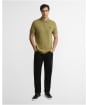Men's Barbour International Evan Tipped Polo Shirt - Fir Green
