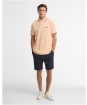 Men's Barbour International Evan Tipped Polo Shirt - Bleached Apricot