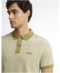 Men's Barbour International Morley Oxford Polo Shirt - Fir Green